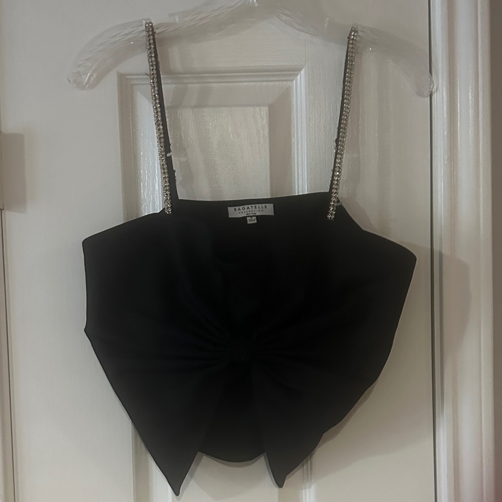 Bagatelle Black Camisole with Chain Straps